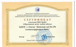 Сертификат ИнКО 2017 001